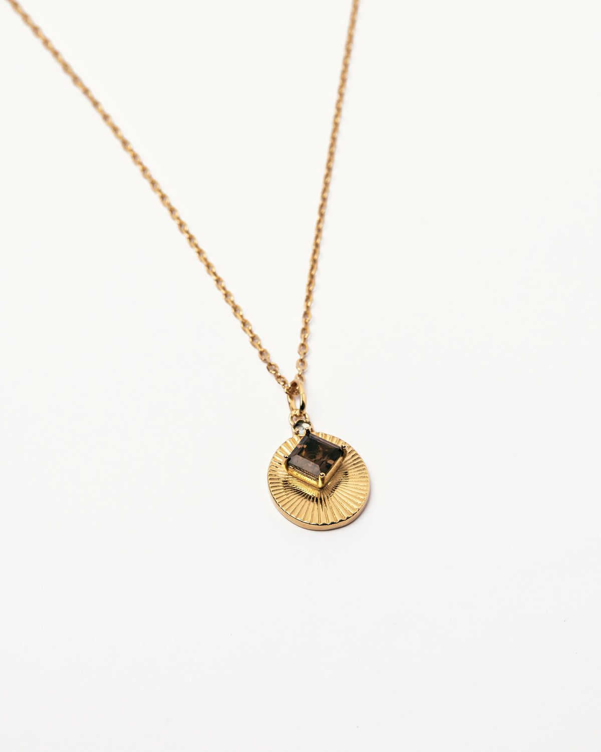 Smoky quartz and topaz pendant necklace by VERAE